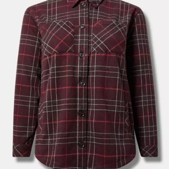 Torrid Cozy Double Knit Shacket - Picture 5 of 12